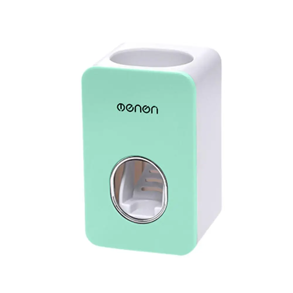 Диспенсер для зубной пасты автоматический соковыжималка для зубной пасты настенное крепление подставка держатель экструзия hogar аксессуары для ванной комнаты - Цвет: Green