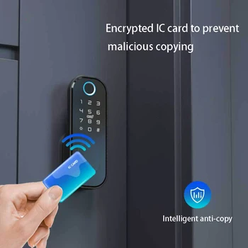 

Smart Locks Bluetooth Fingerprint Door Lock Waterproof Outdoor Gate Lock Wifi Passcode Card Keyless Electronic Lock