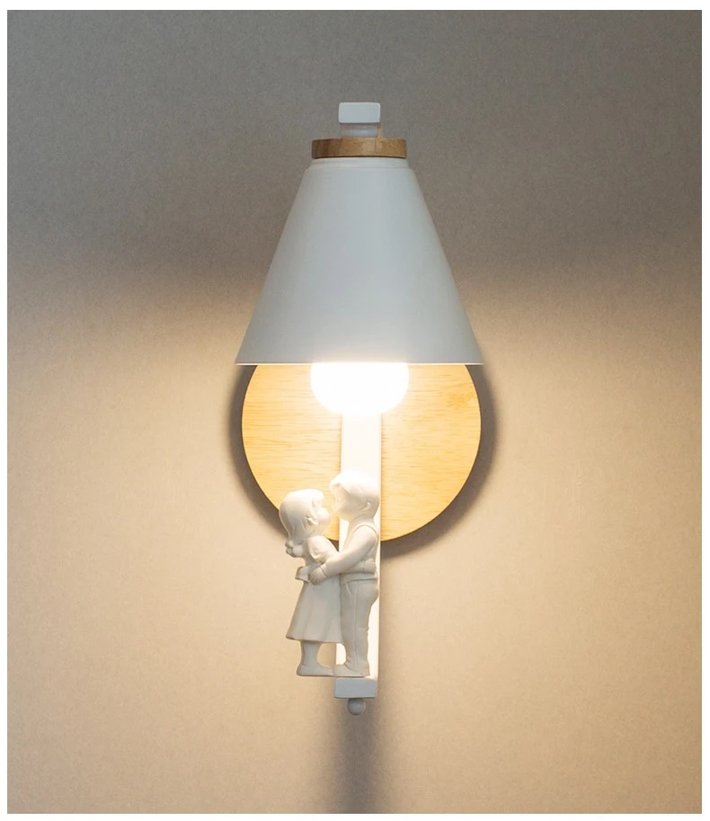Скандинавский светодиодный настенный светильник с птицами, Современная прикроватная лампа для спальни, декор для гостиной, коридора бра, настенные светильники, светильники E27 AC