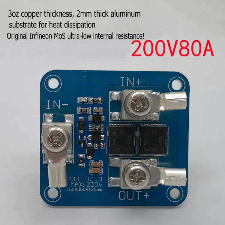 US $33.50 High Voltage 200v80a High Current Low Drop Ideal Diode Photovoltaic