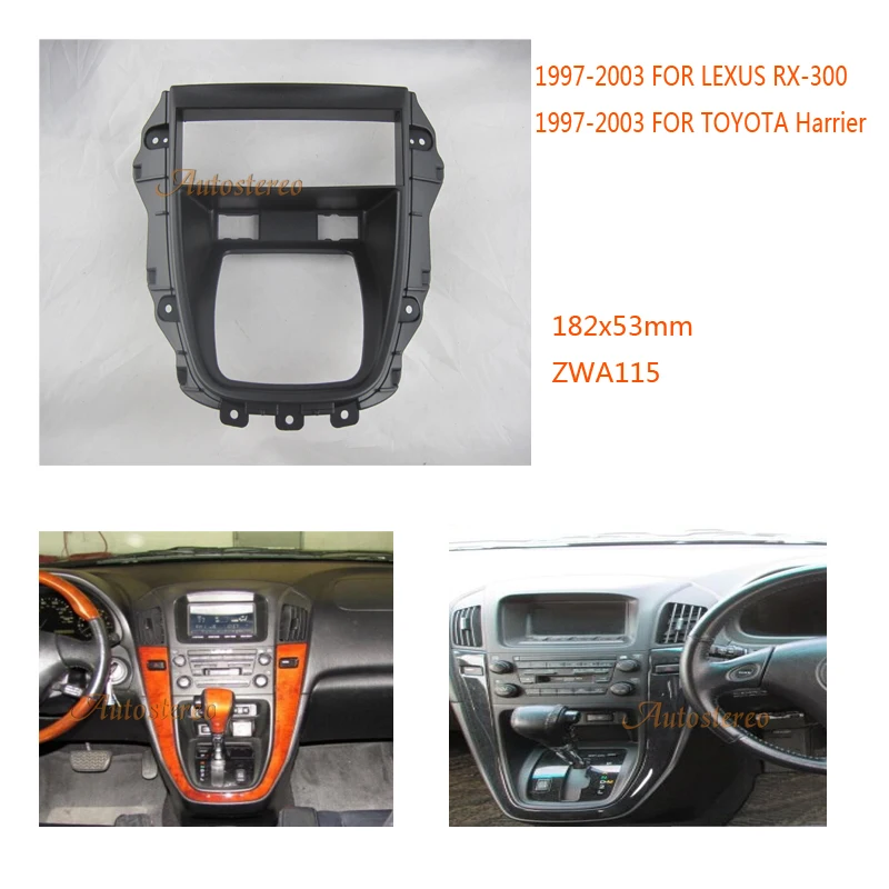 

ZWA 11-115 Car radio fascia installation kit for LEXUS RX-300,TOYOTA Harrier Stereo Fascia Dash CD Trim Installation Kit