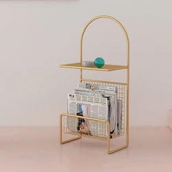 JOYLOVE – étagère de rangement pour magazines de sol à plafond, Design nordique de luxe, minimaliste, porte revues en fer forgé 