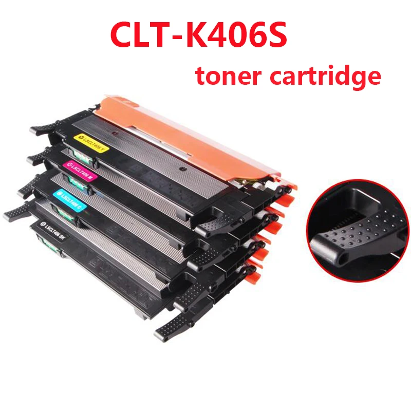 

English Toner Cartridge CLT-406s K406s for Samsung C410w C460fw C460w CLP365w CLP-360 CLX 3305 3305fw clt-k406s EXP Chip Printer