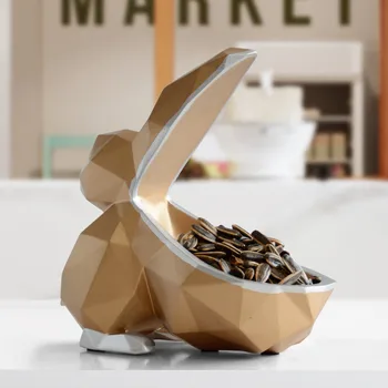 

Animal Figurine Resin Geometry Toucan Key Candy Storage Box Home Decor For Living Rooms Craft Ornament Tabletop Storage WM17