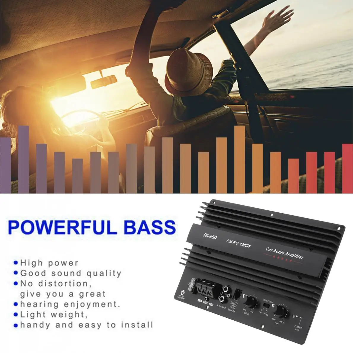 Car Subwoofer 12V 1000W Universal Sound Amplifier Board