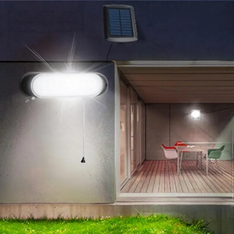 Уличный светодиодный настенный светильник на солнечной батарее IPX4 для двора, садовые лампы для безопасности, светильник с высокой видимостью