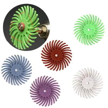 

Multi-color Radial Bristle Disc Kit Abrasive Brush Shank Detail Polishing Wheel for Grinding Rotary Tool Accessories