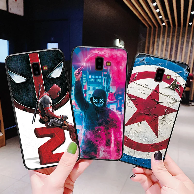 Горячая Джокер Веном для samsung Galaxy J4 J6 Plus чехол для samsung S8 S9 Plus черный ТПУ телефон Сумки на S7 Edge мягкий чехол