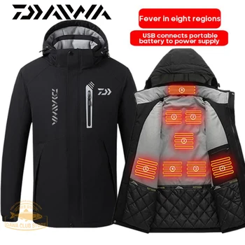

Daiwa Smart Heated Jacket Outdoor Warm Washable Fishing Heating Jacket Winter Clothes Camping Hiking Warm Hunting Sport Jacket