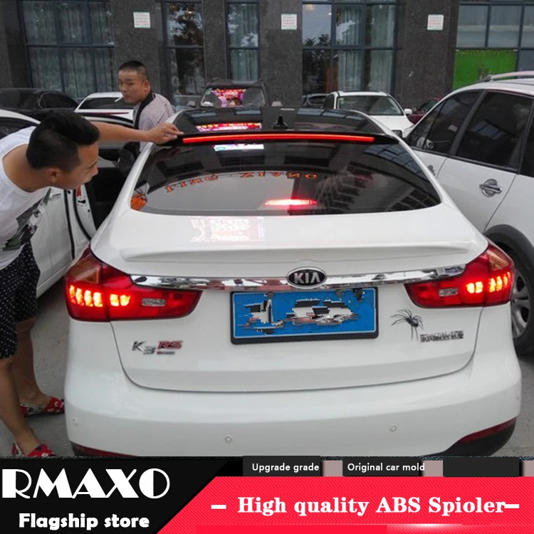 Спойлер для KIA K3 Forte 2011 2015 высококачественный задний спойлер из АБС пластика