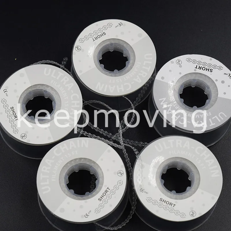 

OSLDENT 5 Rolls Orthodontic Dental Ultra Power Chain Elastics Braces Bands Short Clear Transparent 15 Feet