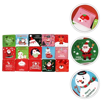 

15PCS Durable Creative Portable Delicate Practical Xmas Card Party Card Thank Cards for Christmas Holiday Birthday