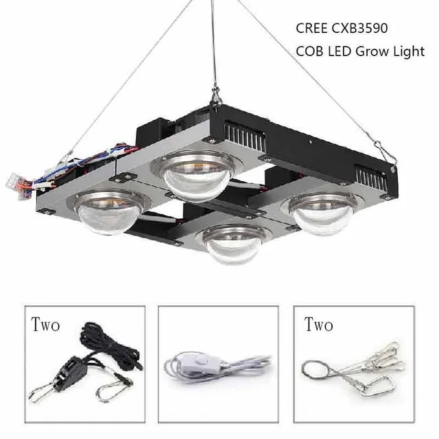 CREE CXB3590 400W CREE CXB3590 COB светодиодный светильник для выращивания, полный спектр, 400 Вт, светодиодный светильник для выращивания растений, для комнатной палатки, теплицы, гидропоники - Испускаемый цвет: CREE CXB3590 400W