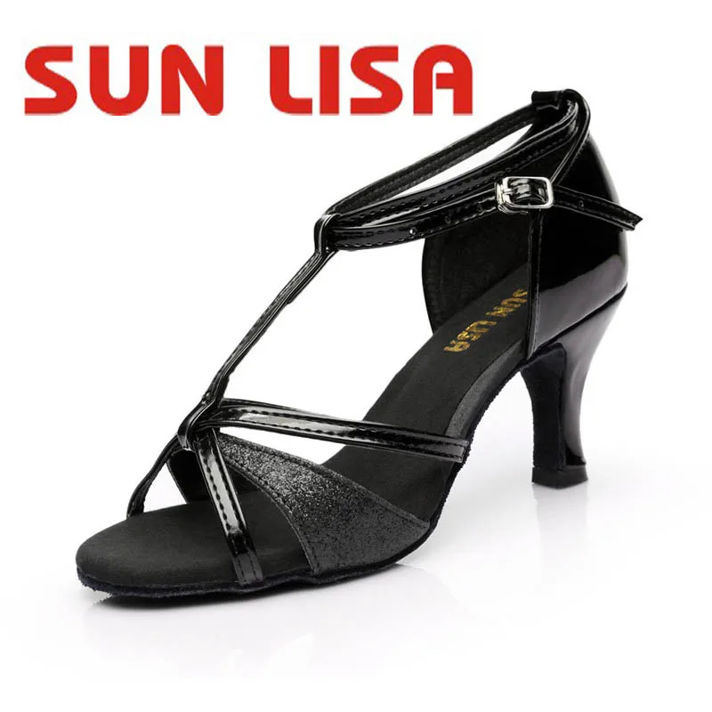 Женская обувь для латинских танцев SUN LISA танцевальная сальсы Танго бальных на