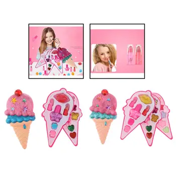

Fashion Kids Cosmetics Make Up Set Safe Washable Kids Makeup Set Lipstick Eye Shadow Beauty Pretend Play Toys For Girl