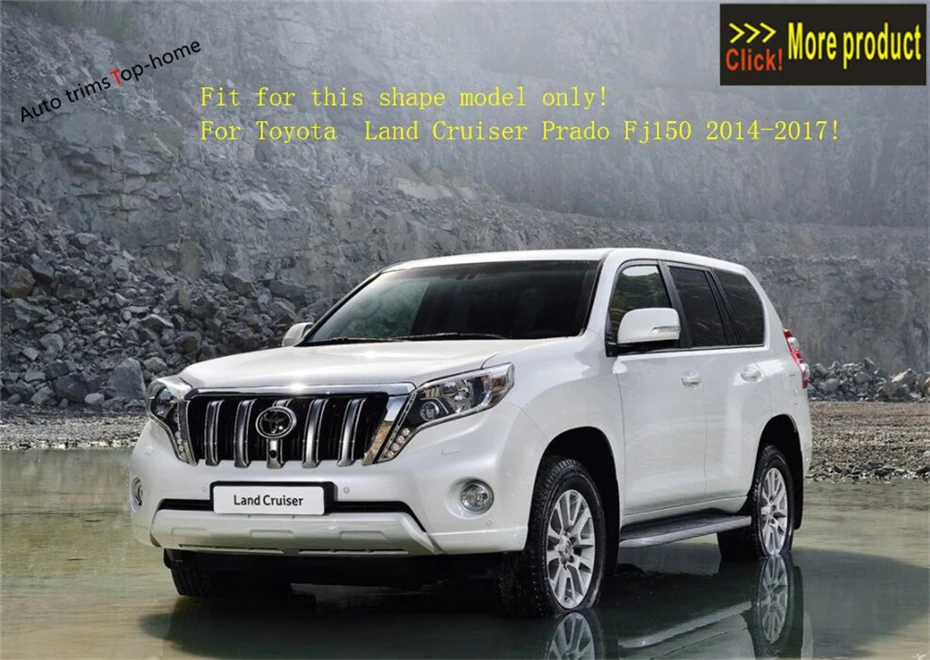 Yimaautotrims Передняя решетка гриль сетка литья крышка отделка Подходит для Toyota Land Cruiser Prado FJ150 внешний вид