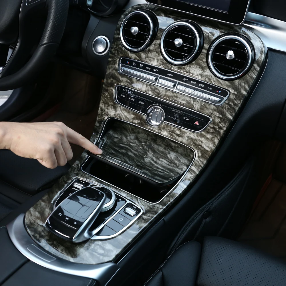 Цветная наклейка из углеродного волокна для Mercedes Benz C Class W205 GLC X253 ABS декоративная