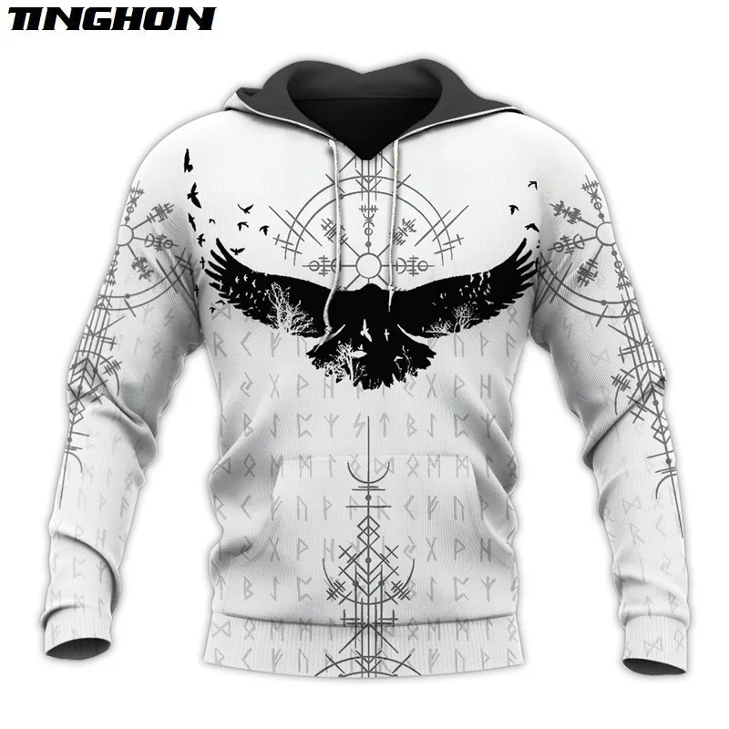 XS 7XL Viking Татуировка воина 3D рубашки с принтом повседневные Принт