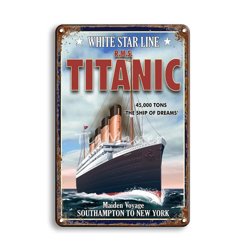 40262 TITANIC STAR WARS, фильмы, металлическая жестяная вывеска, винтажный Забавный пин-ап постер для девочек, настенная металлическая табличка, Клубная художественная металлическая живопись, домашний декор - Цвет: 40262