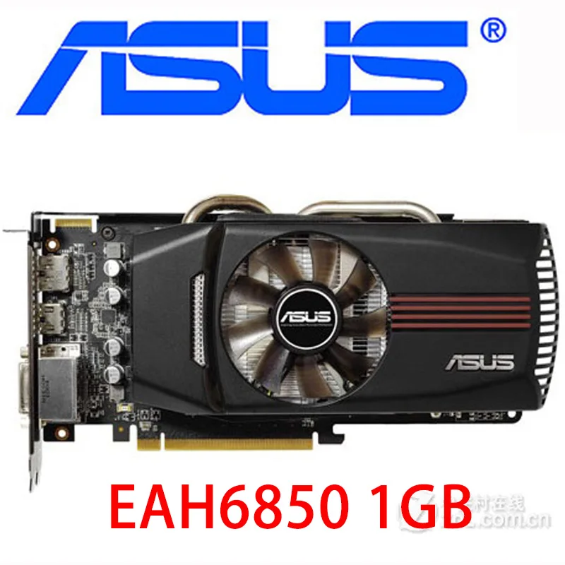 

ASUS EAH6850 1GB Video Cards 256bit GDDR5 Graphics Card AMD 6800 series EAH6850 1G Radeon HD 6850 HDMI DVI H6850 1GB Used