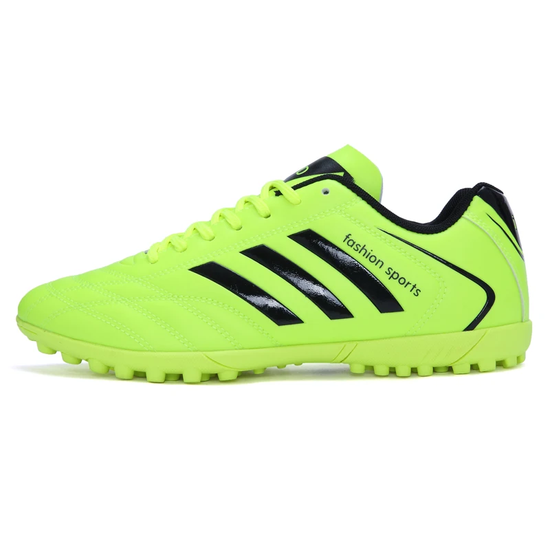 Men Football Shoes Athletic Soccer Shoes Kids Adults Soccer Cleats Training Football Sneakers Men Chaussures De Football Homme - Цвет: green2