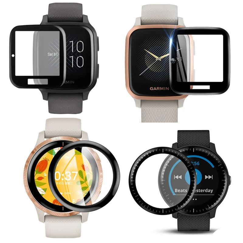 

Мягкая защитная пленка с 3D краями для Garmin CAME 2/2S/SQ Vivoactive 4/4S/3 Music Smart Watch, защита экрана, чехол, аксессуары