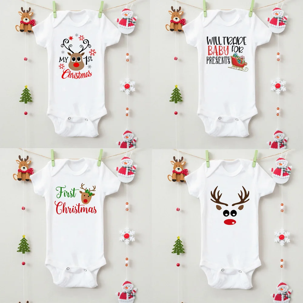 My First Christmas/ Will Trade/комбинезон для малышей комбинезон малыша короткий рукав Ropa