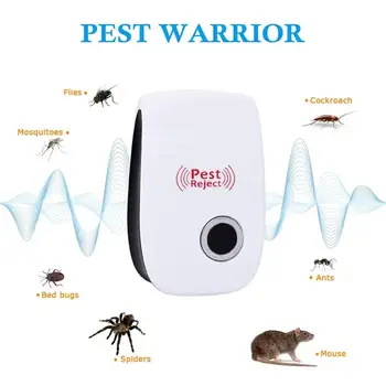 

Multi-Function Ultrasonic Pest Repeller Electronic Mosquito Killer Repelling Bedbugs Cockroach Mouse Rodenticide