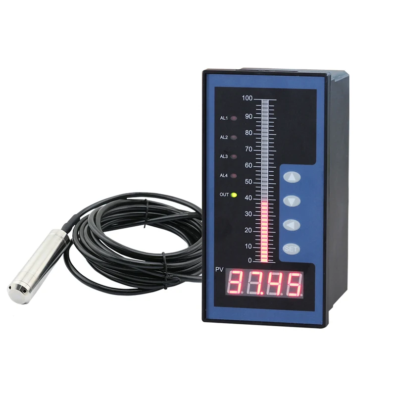 

water level controller with 0-3M level sensor with 15m cable liquid depth transmitter sensor water depth controller with 4 relay output