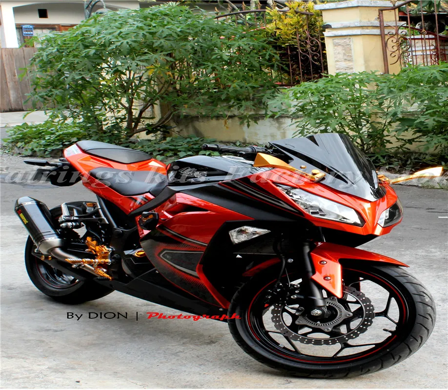 High quality New ABS Fairing Kit Fit for Kawasaki Ninja300 EX300 2013 2014 2015 2016 2017 ZX300R