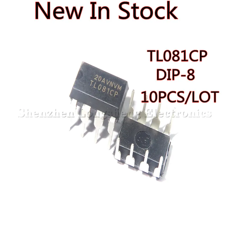 10PCS/LOT TL081CP TL081CN TL081 DIP-8 JFET input operational amplifier New In Stock | Электронные компоненты и