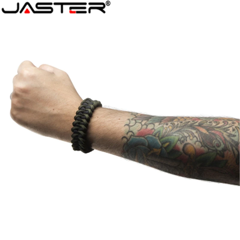 Nylon Braided Bracelets USB flash drive Pen drive Outside U disk Bracelets U stick 4GB 8GB 16GB 32GB 64GB 128GB External Storage