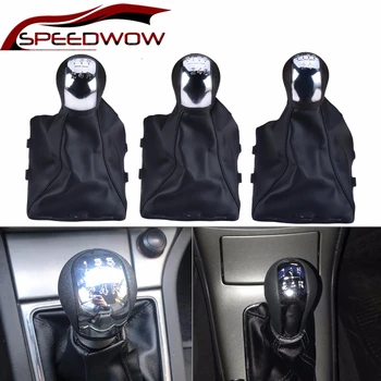 

SPEEDWOW 5/6 Speed Lever Shifter Gaitor Boot Gear Shift Knob Stick Headball For Opel Vectra C B Corsa Astra G SIGNUM Combo 02-05