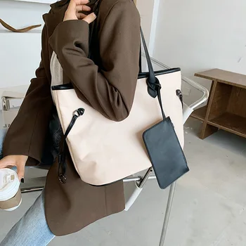 

Fashion Women Handbag Large Capacity Oxford Fabric Shoulder Bag Female Big Tote Bags with Zipper Pouch Luxury Designer Hand Bag