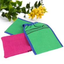 1 шт банное полотенце артефакт Душ Спа Двусторонняя Ванна перчатки очищающий скраб для тела рукавица удаление омертвевшей кожи