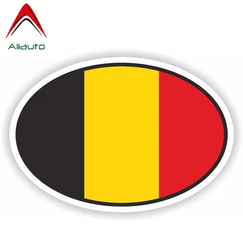 

Aliauto Personality Creative Car Sticker Automobile Accessories Belgium Flag Oval Motorcycle Sunscreen Anti-UV Decal,12cm*8cm