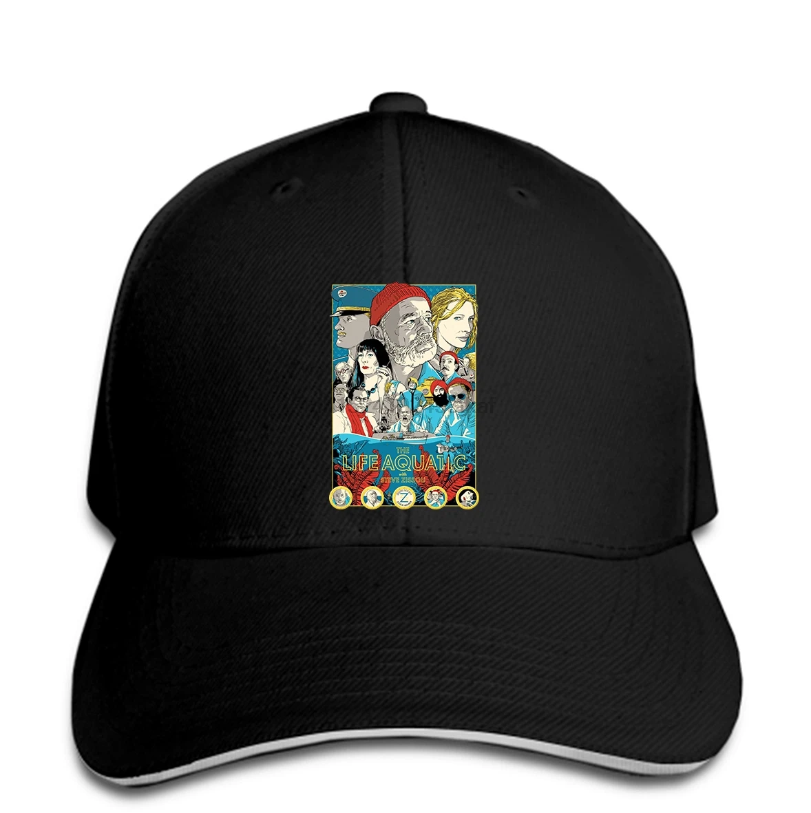 Бейсбольная кепка LIFE AQUATIC унисекс Steve Zissou Wes Anderson культовый фильм Хорошее Качество Бренд Летний стиль крутая Кепка остроконечная Кепка
