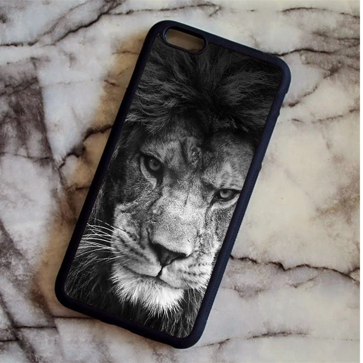 Золотой KETAOTAO Король джунглей Лев Модный чехол для телефона s для iPhone 4S 5C SE 5 5S 6 6S 7 8 Plus X Чехол Мягкий ТПУ резиновый силиконовый - Цвет: Золотой