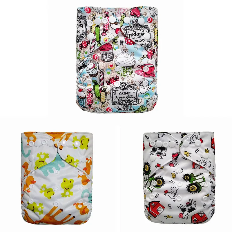 Экологически чистые карманные подгузники, водонепроницаемые детские тканевые моющиеся подгузники, тканевые подгузники для мальчиков и девочек - Цвет: WA029GB37