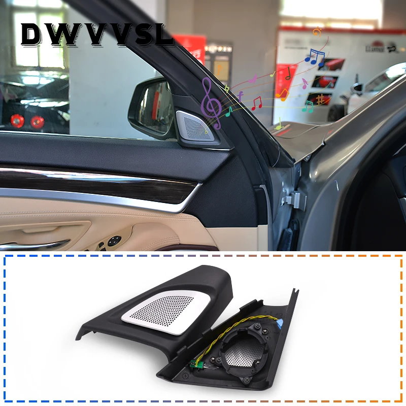 

Car column speaker audio cover front stick column audio tweeter cover bo style for bmw f10 f11 5 serie front door horn cover