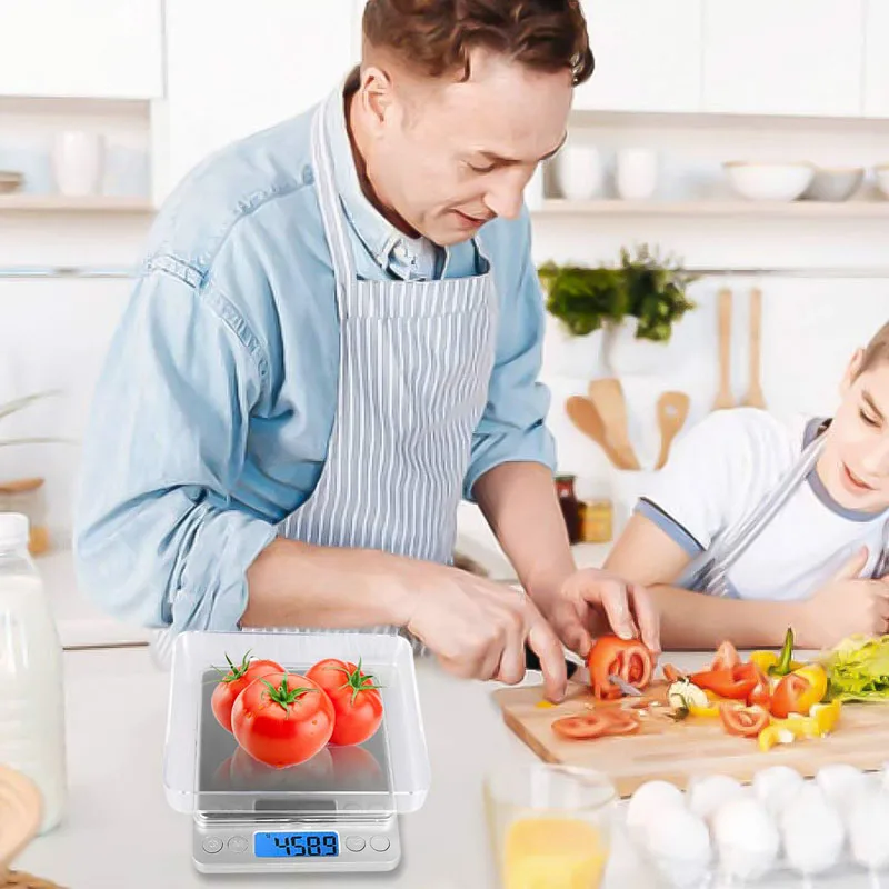Upgraded USB Powered Kitchen Scale Mini Digital Gram Scale High Precision Multifunctional Stainless Steel Pocket Food