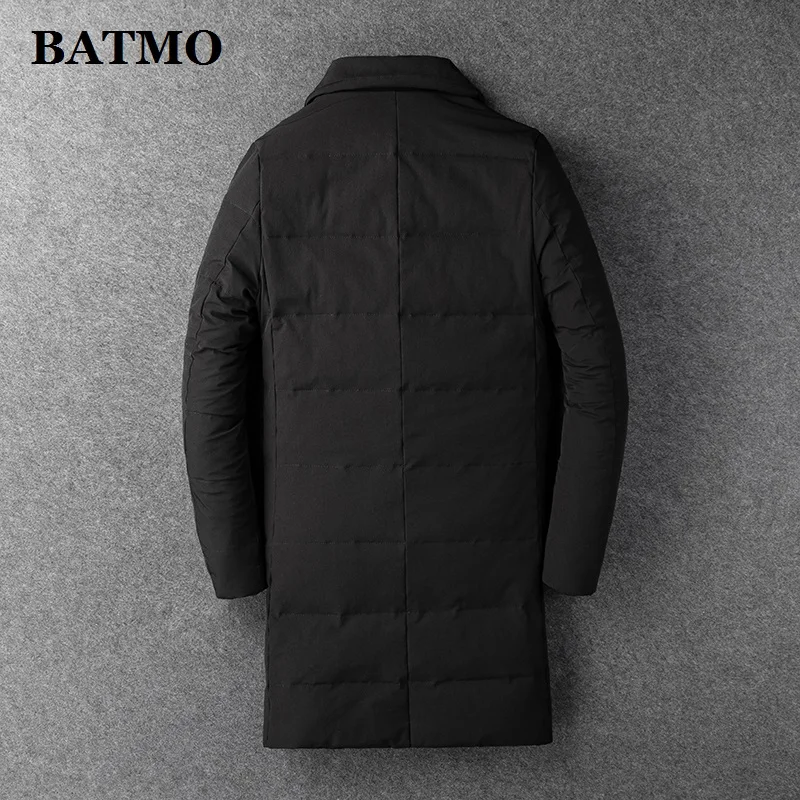 BATMO Новое поступление Зима 90% белый куртки-пуховики для мужчин, мужской плащ, Длинные парки, детская верхняя одежда, 7881