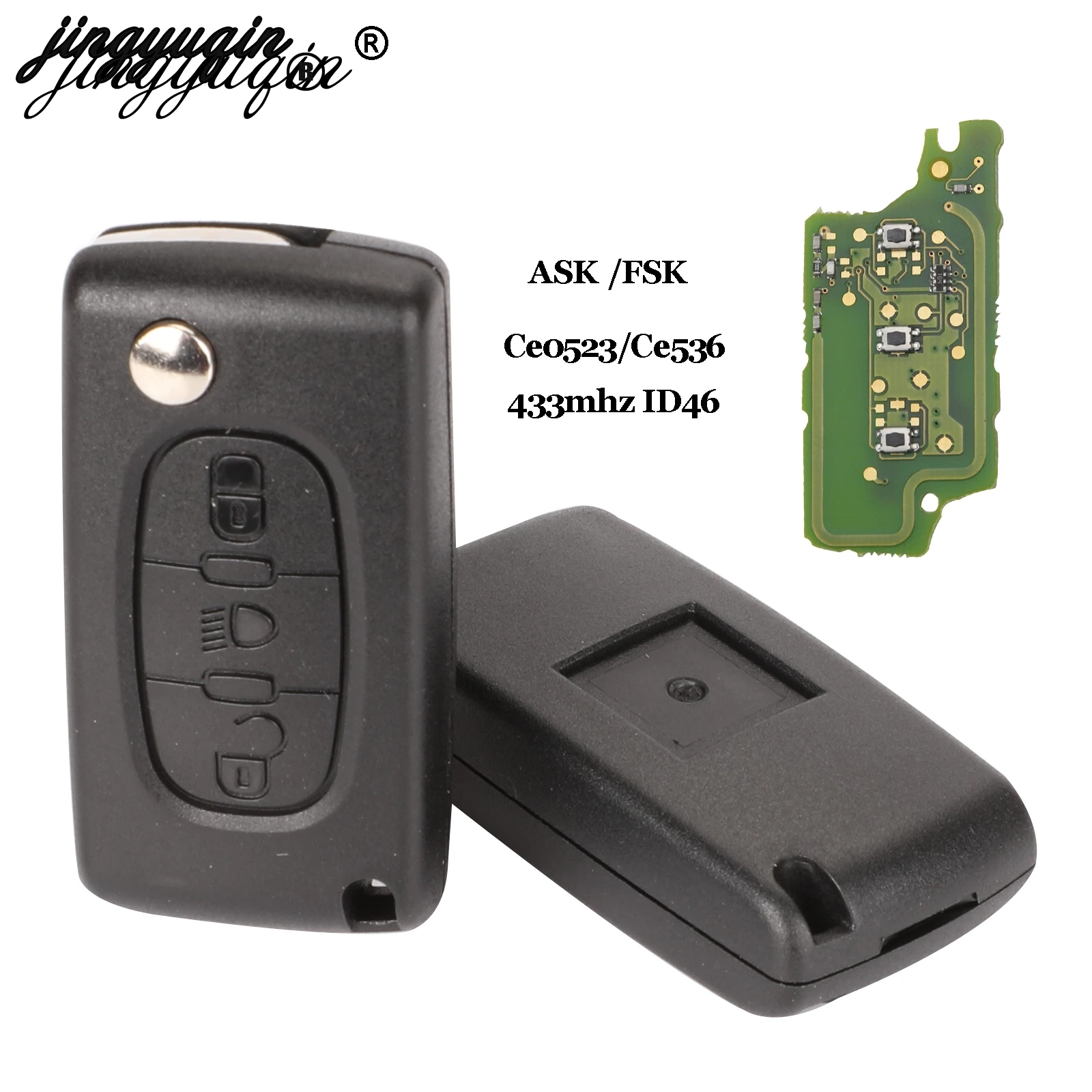 Дистанционный автомобильный брелок для Peugeot 207 307 308 407 607 807 Citroen C3 C4 C5 C6 C8 XSARA PICASSO 3 BTN