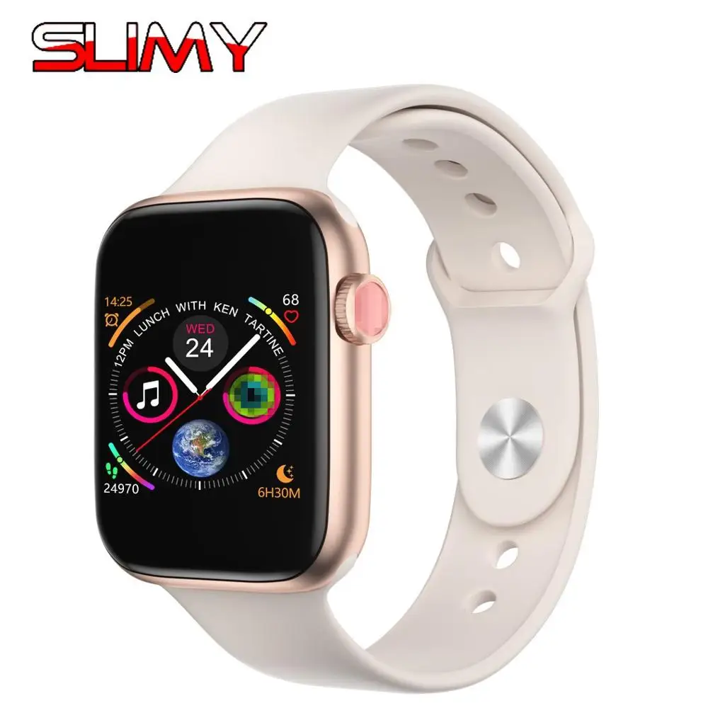 Champagne IWO 11 Bluetooth Смарт-часы с функцией вызова, пульсометр, музыка, полный сенсорный экран, умные часы, фитнес-трекер для женщин и мужчин, можно снять ремешок - Цвет: Champagne