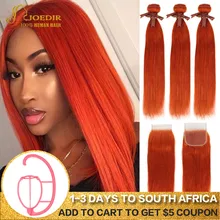 Special Price Joedir Hair Brazilian Straight Hair Bundles With Closure Human Hair Weave Bundles With Closure Orange Red Bundles With Closure Special Price Joedir Hair Brazilian Straight Hair Bundles With Closure Human Hair Weave Bundles With Closure Orange Red Bundles With Closure
