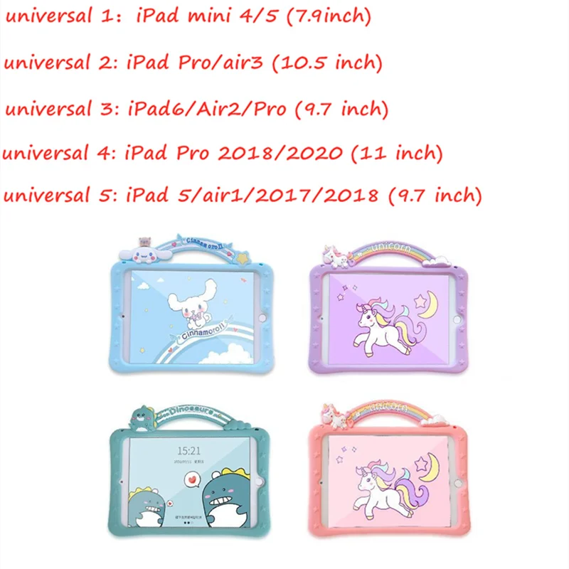 Rainbow Unicorn iPad Cases