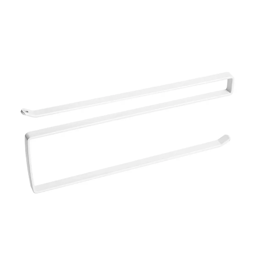 

Practical Kitchen toilet roll paper towel rack holder creative no Punch Cabinet Napkins Hanger Cling Film Storage Wardrobe Door