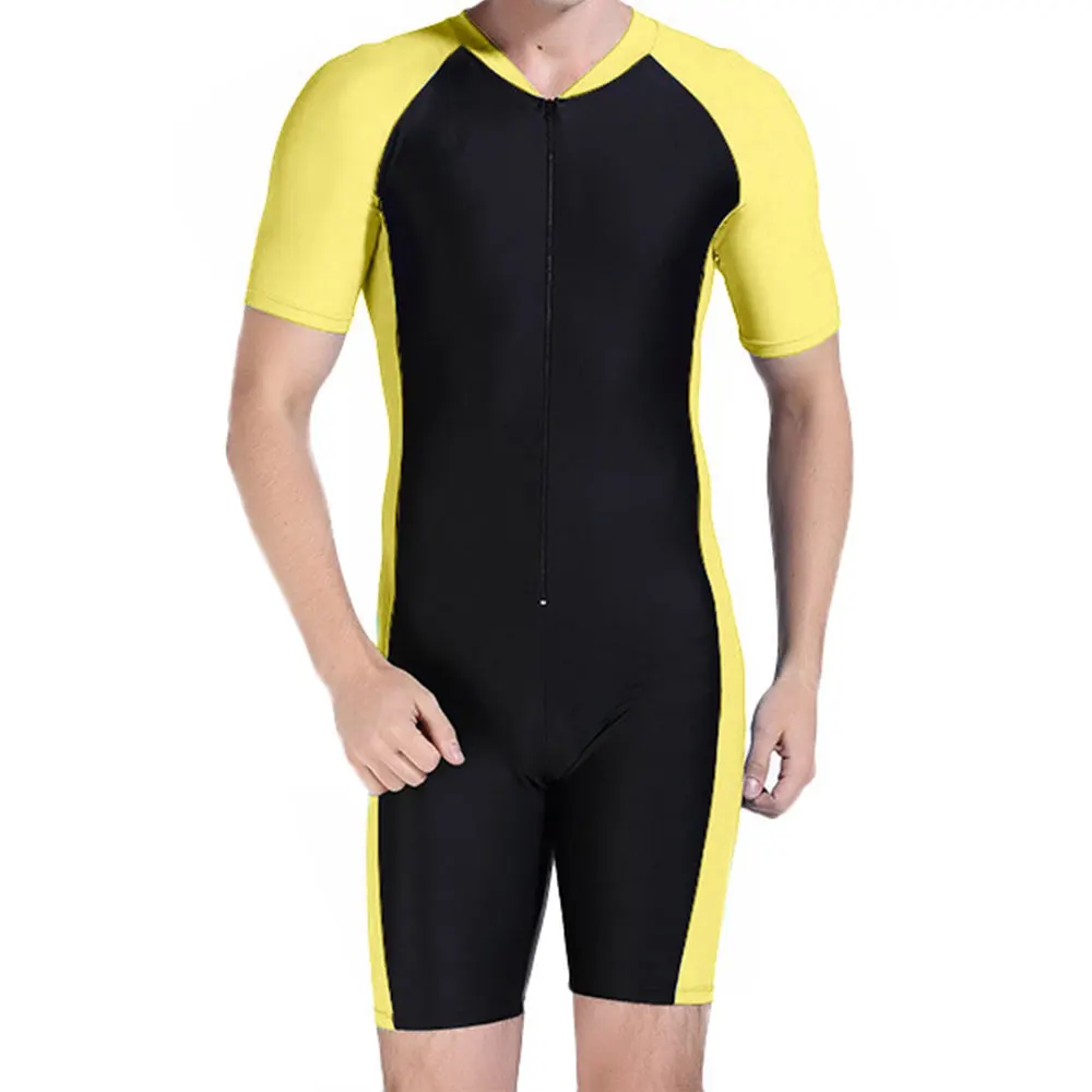 Yellow Профессиональный костюм, одежда, купальник, гидрокостюм, спасательные куртки, спортивная верхняя одежда, нейлоновый костюм для подводного плавания - Цвет: Yellow