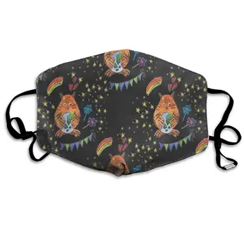 

Face Mask Rainbow And Colorful Owl Cool Cycling Half Face Earloop Mouth Mask For Boys
