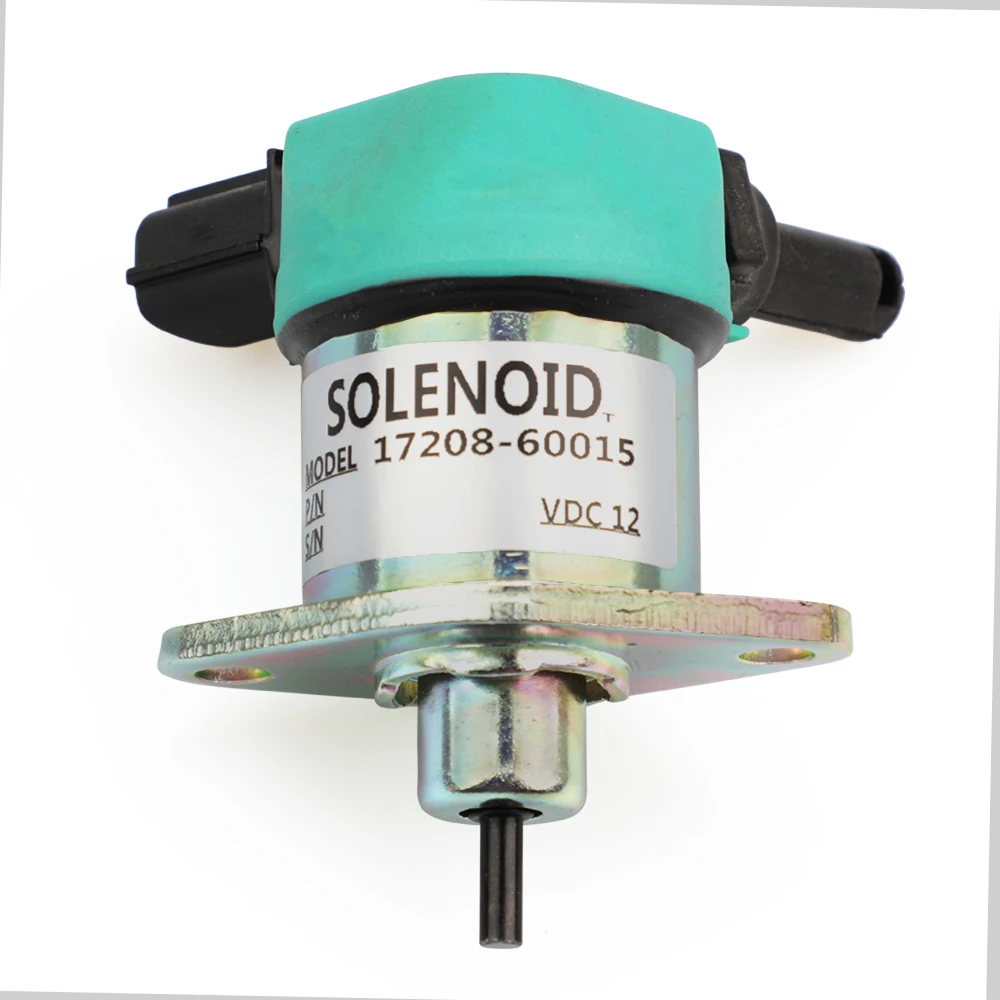 Holdwell Fuel Solenoid 17208-60015 17208-60016 17208-60017 17208-60010 Fit for Kubota D905 D1005 D1105 V1205 V1305 V1505 Engine Mower Excavator Tractor Generator